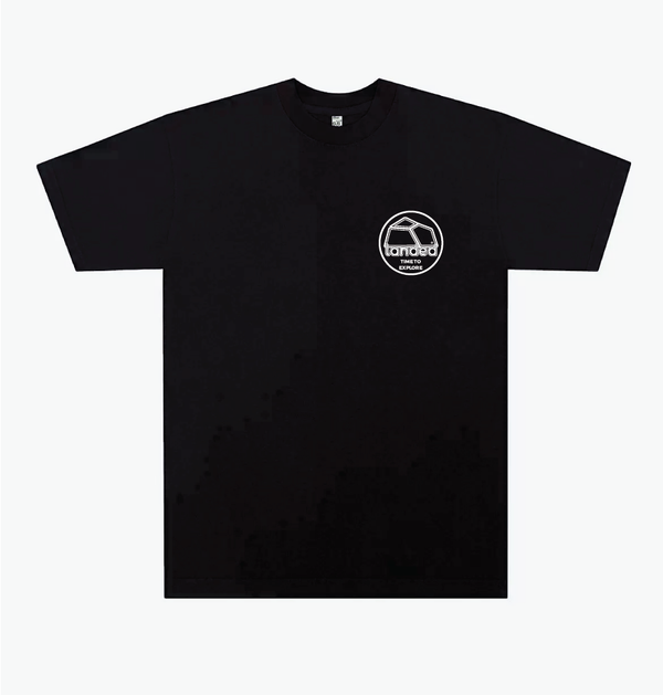 The Landmark Heavy Duty Imperfect Tee - Embroidered Landed Logo - Black