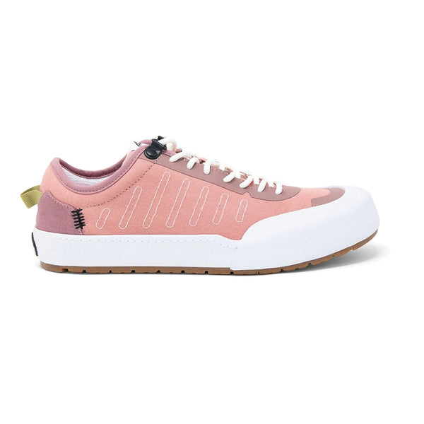 Landed The Overlook 1.0 technical sneaker in dusty pink canvas with a white rubber toe cap and gum sole - Coral Pink Sands